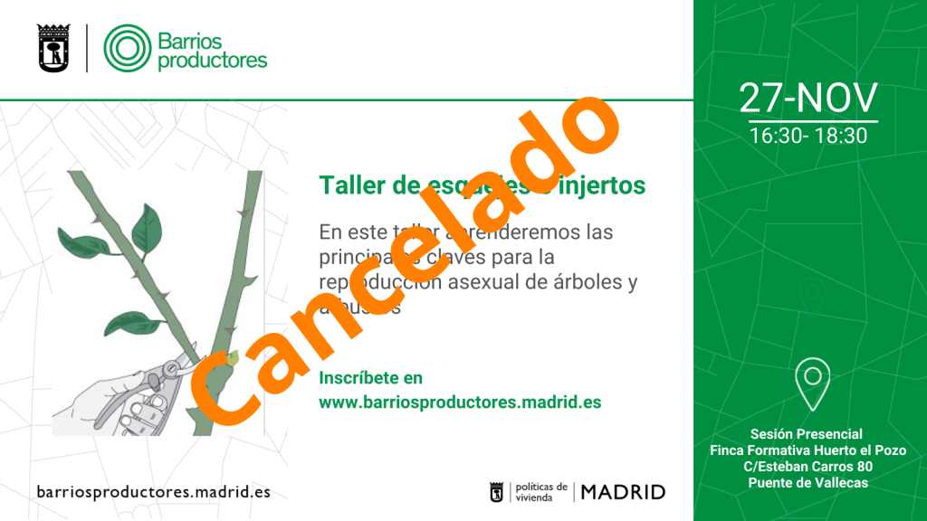 Taller de Esquejes e Injertos. CANCELADO -